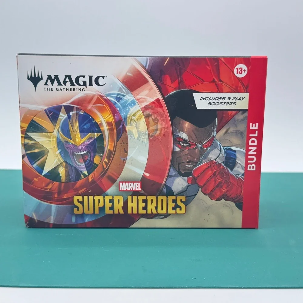 Magic: The Gathering Marvel Super Heroes Bundle Factory Sealed 9 Play Boosters